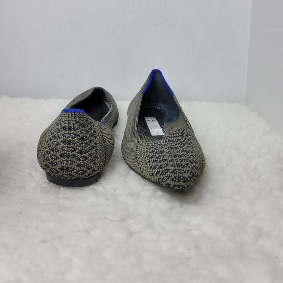 Rothy’s Women's Ballet Size 9 Pistachio Python Pointed Toe Flats Retired Rare - Picture 6 of 11